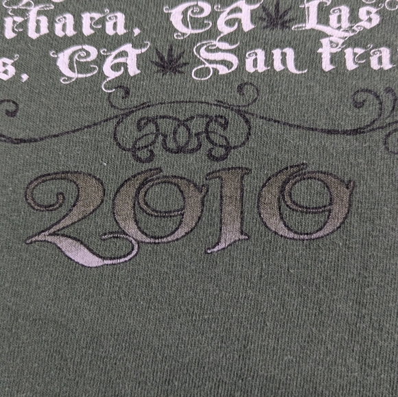 Black Crows 2010 Say Goodnight To The Bad Guys Tour Concert Cities on Back 2X - Picture 8 of 9